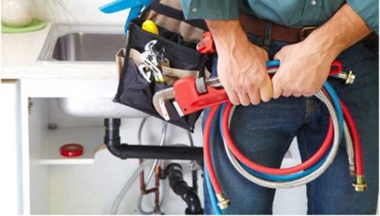 Handyman working indoors