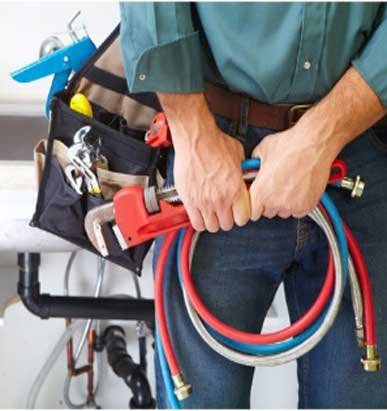 Handyman working indoors